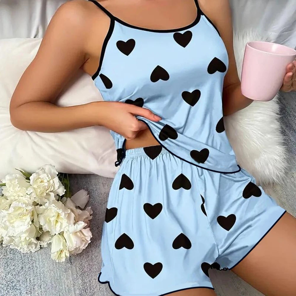 Women's Pajama  T-Shirts Shorts
