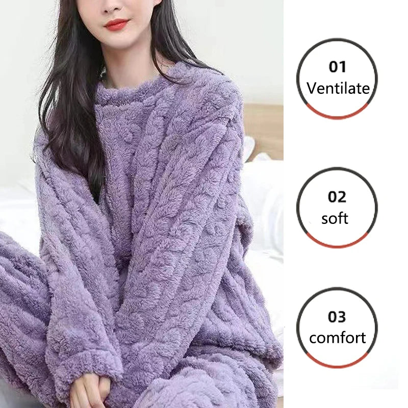Warm Sleepwear Winter Women