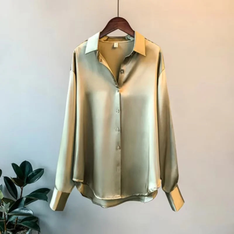 Women White Tops Lady Long Sleeves