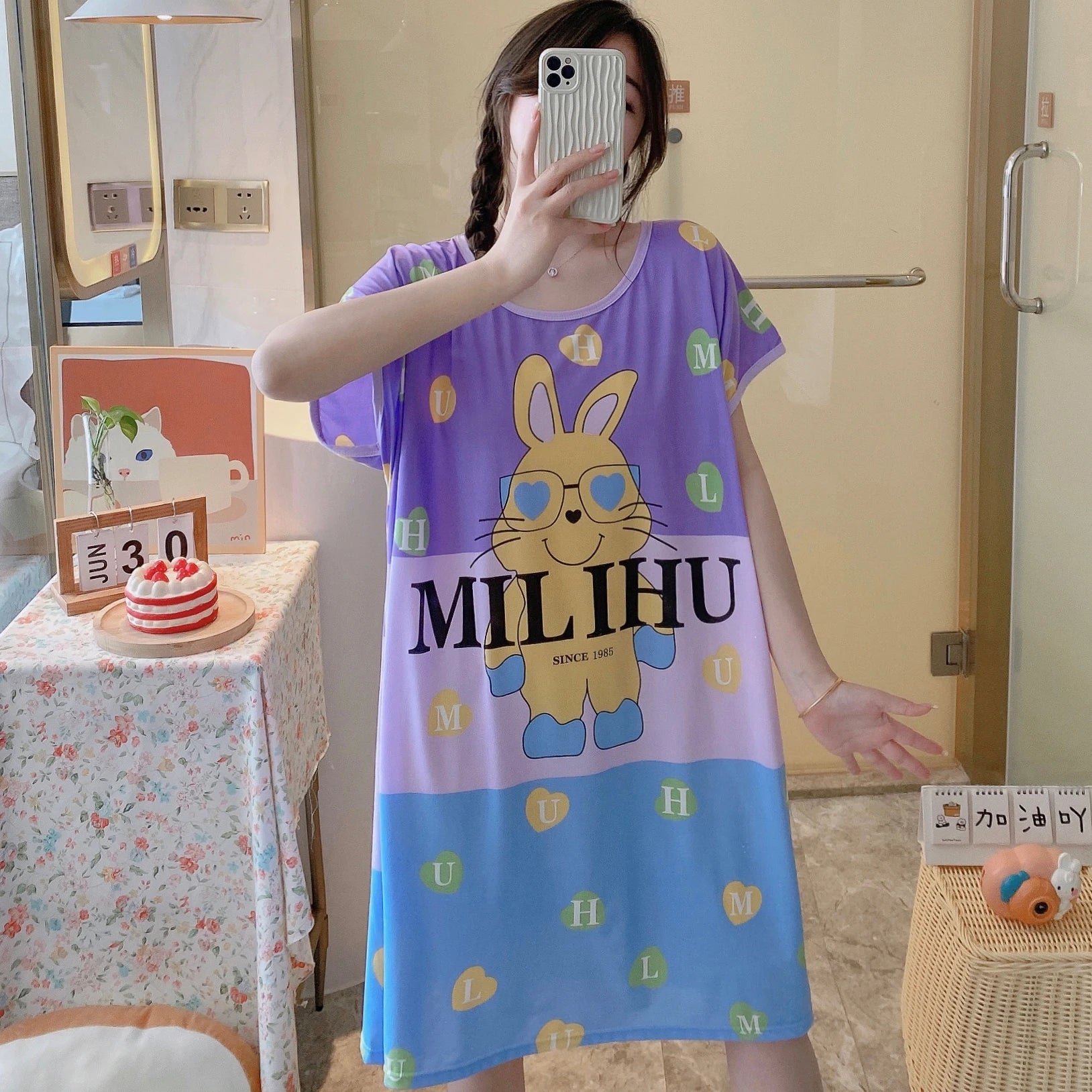 Women's Home Wear, Polyester Pajama