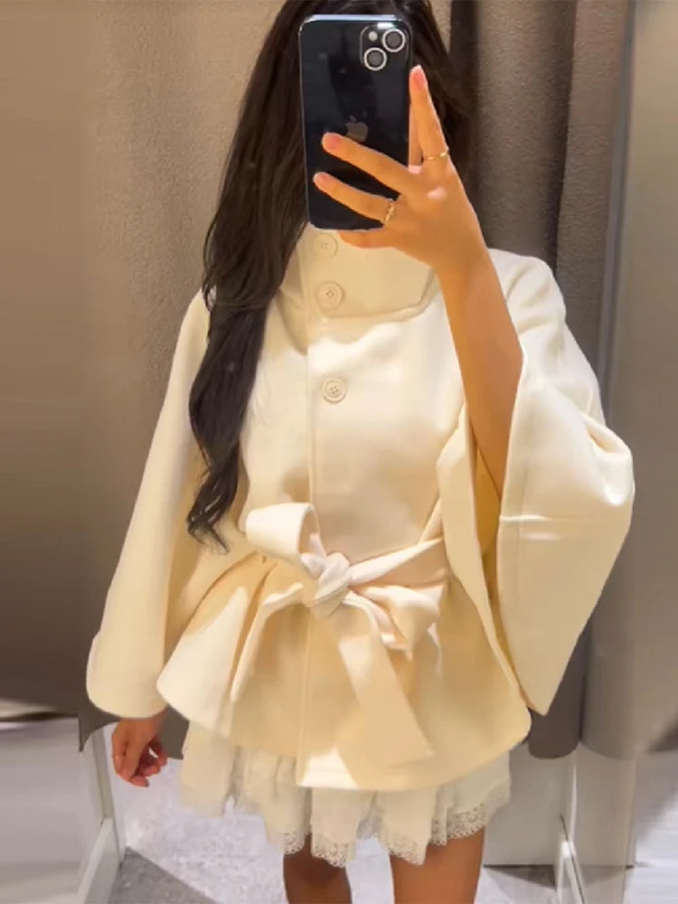 jacket with belt stand