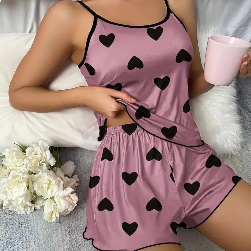 Women's Pajama  T-Shirts Shorts