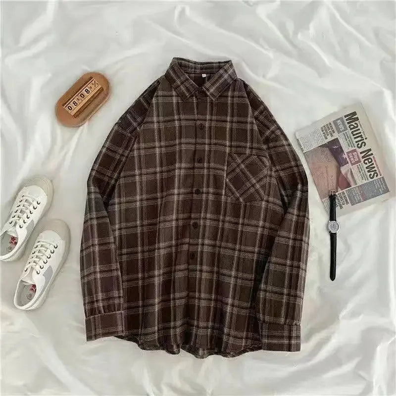 Vintage Plaid Shirts Women