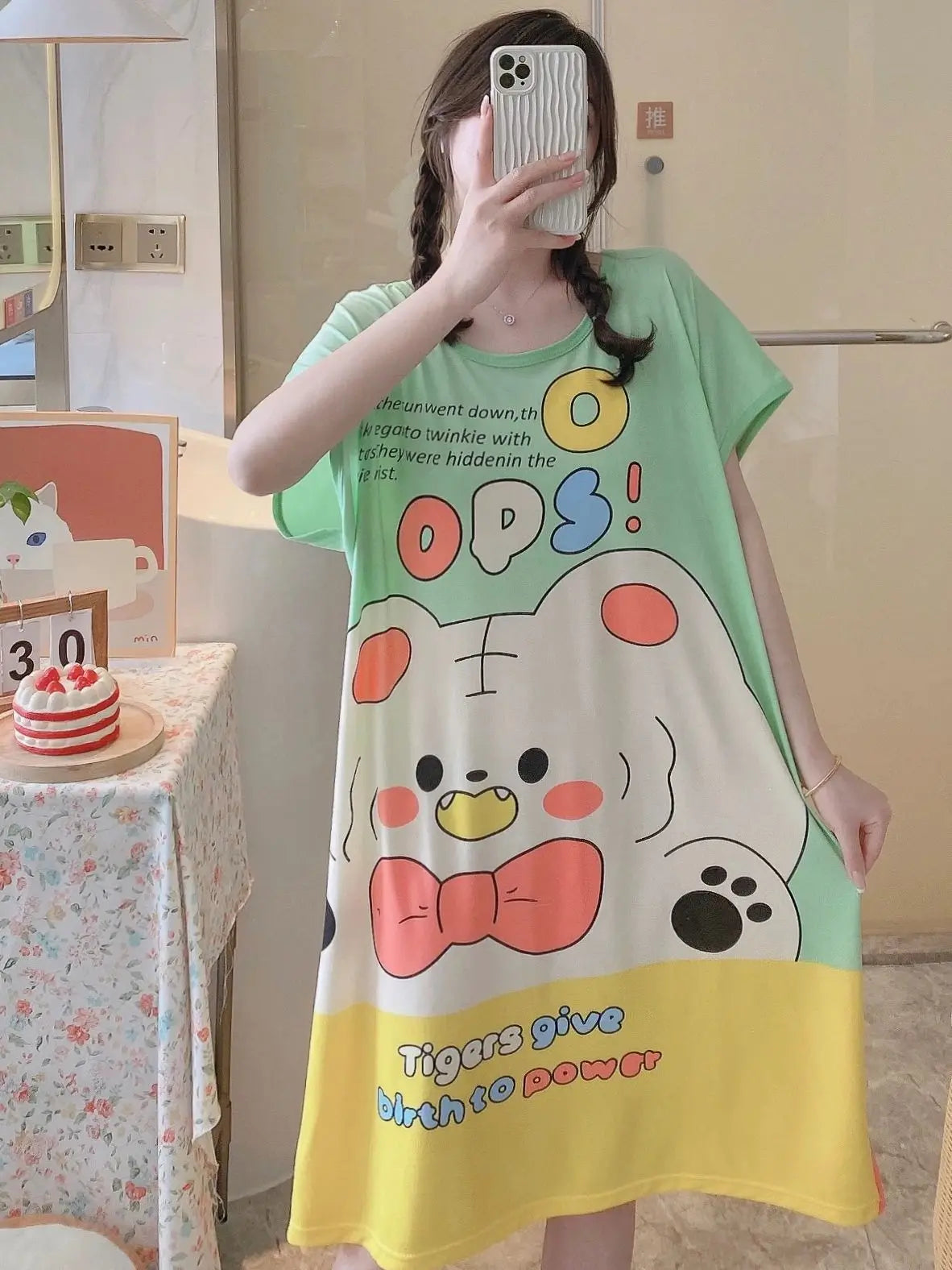Women's Home Wear, Polyester Pajama