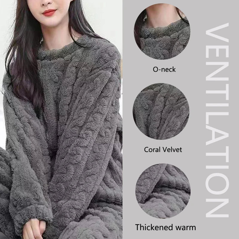 Warm Sleepwear Winter Women