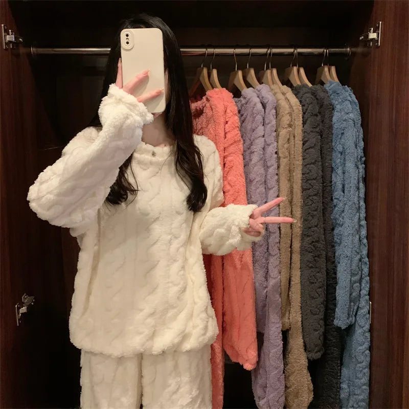 Warm Sleepwear Winter Women