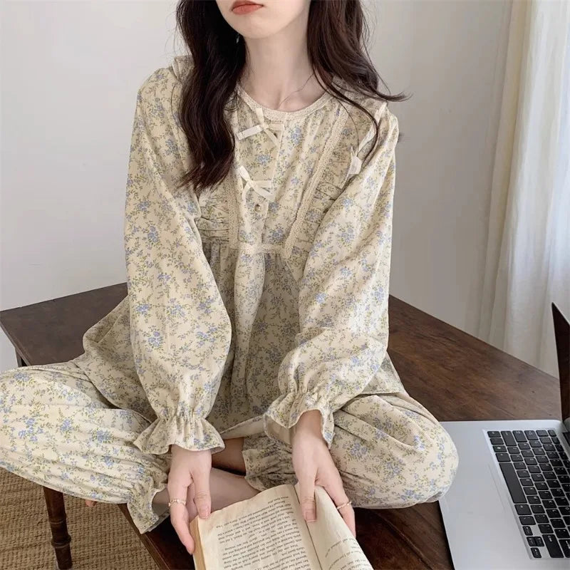 Women Pajamas Two-Piece Korean Version