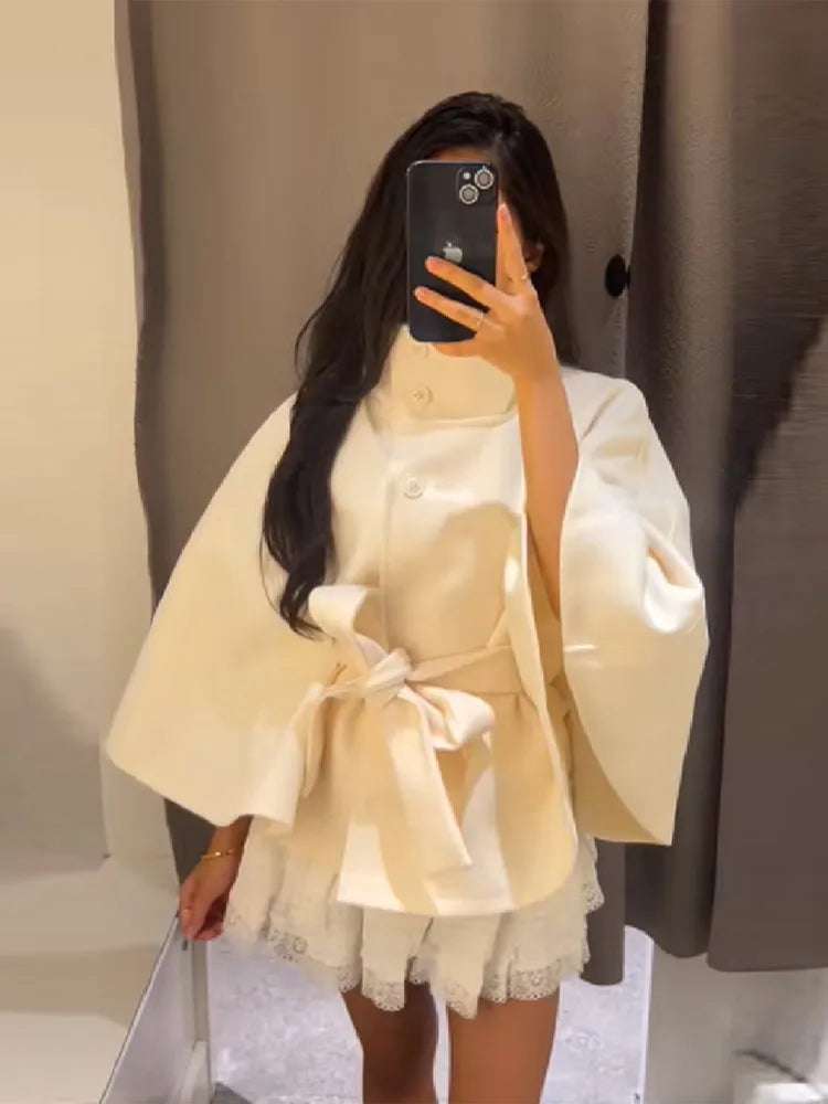 jacket with belt stand