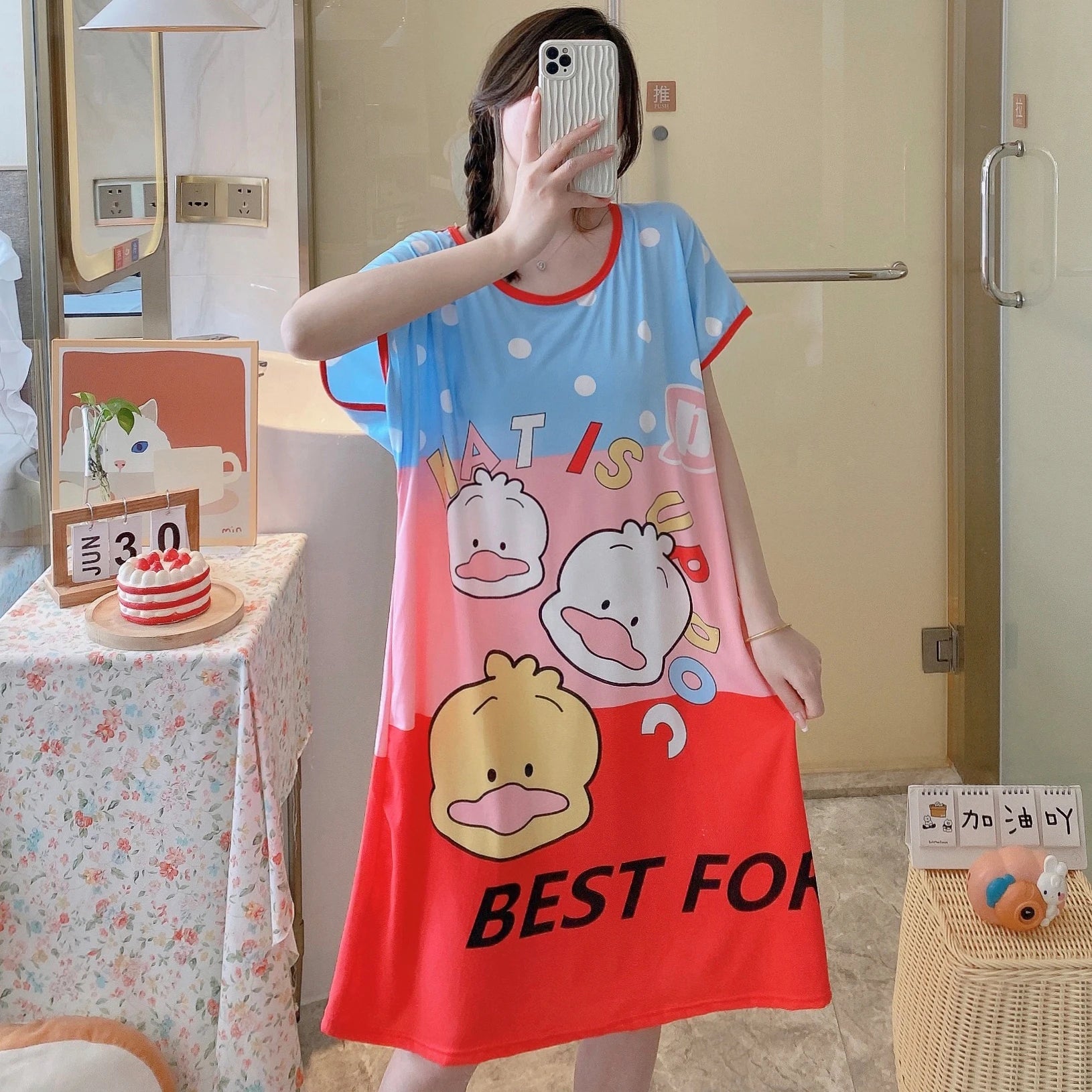 Women's Home Wear, Polyester Pajama